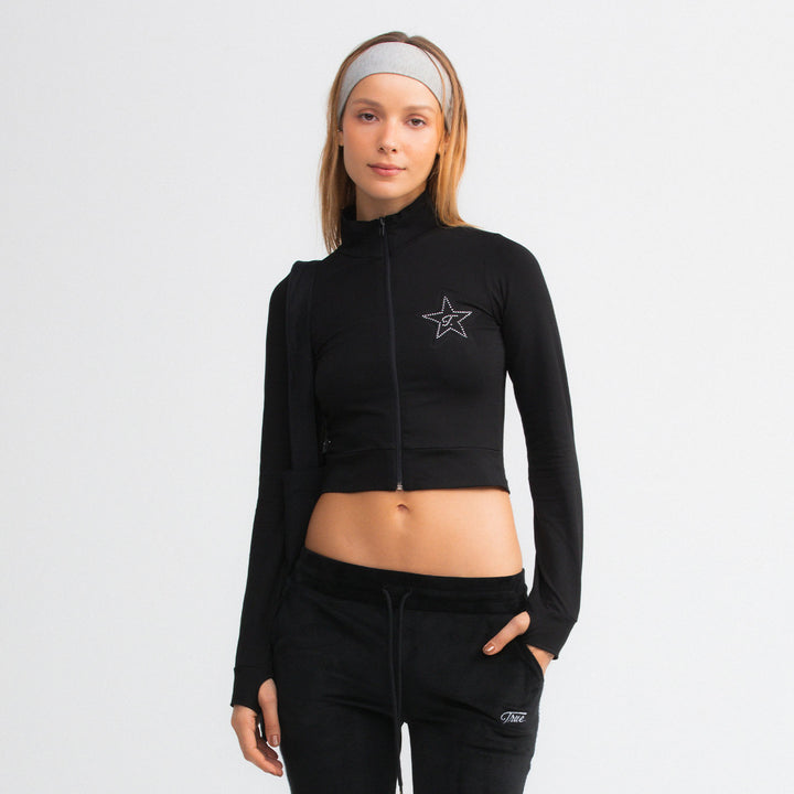 Active Zip-Up Jacket - Black