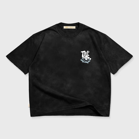 Bloom Boxy T-Shirt - Washed Black
