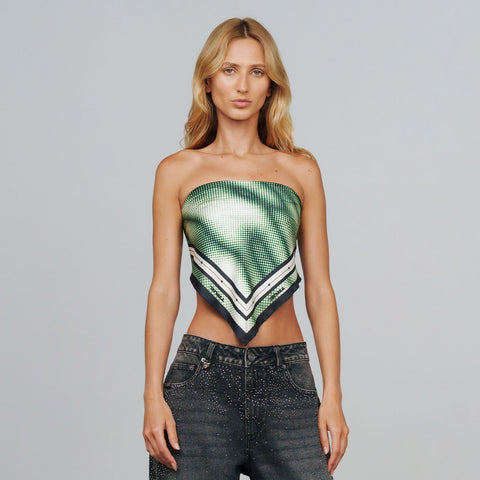 Blurred Bandana - Green