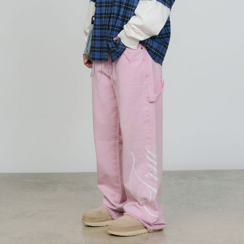 Blush Mid-Rise Pants - Pink