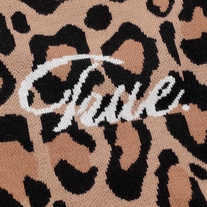 Animal Print Knit Pullover - Cheetah