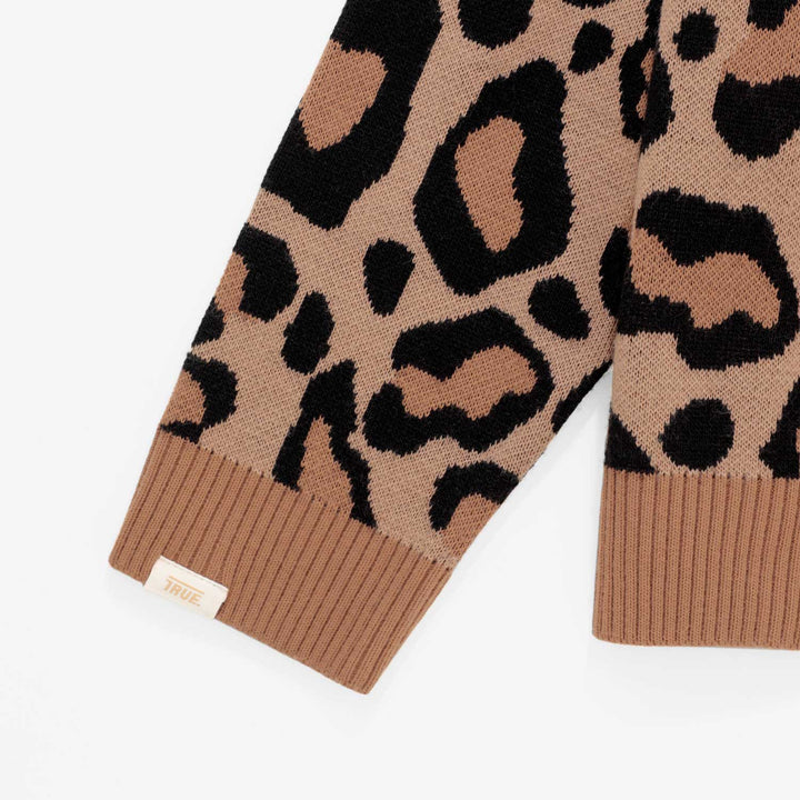 Animal Print Knit Pullover - Cheetah