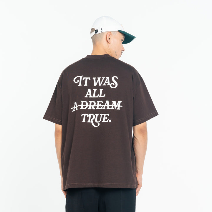 Playera Oversized Dream - Café