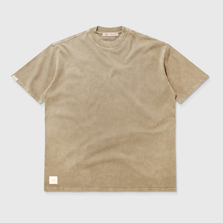 Playera Oversized Lavado - Camel