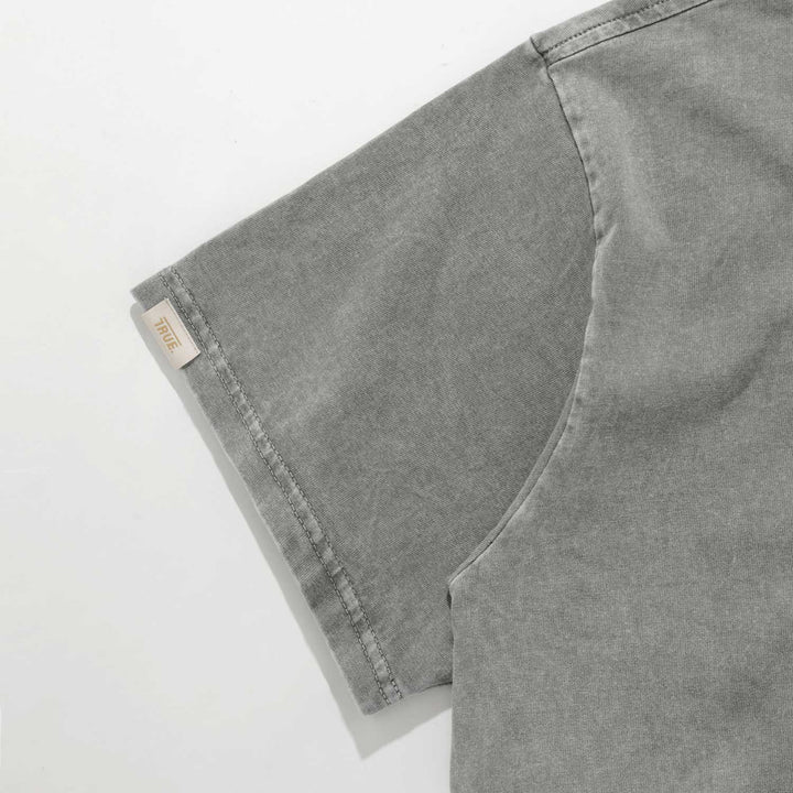 Playera Washed Oversized Dream - Gris