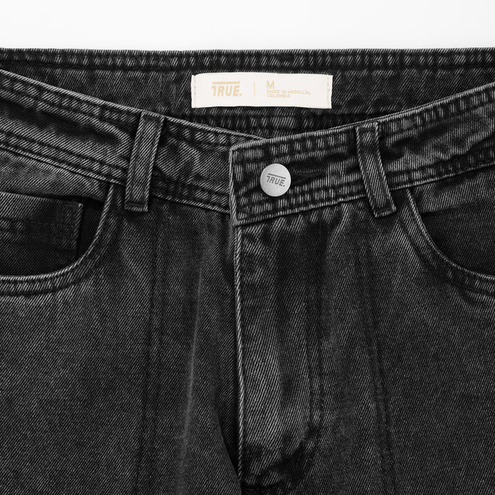 Cargo Multi-Pocket Pants - Washed Black