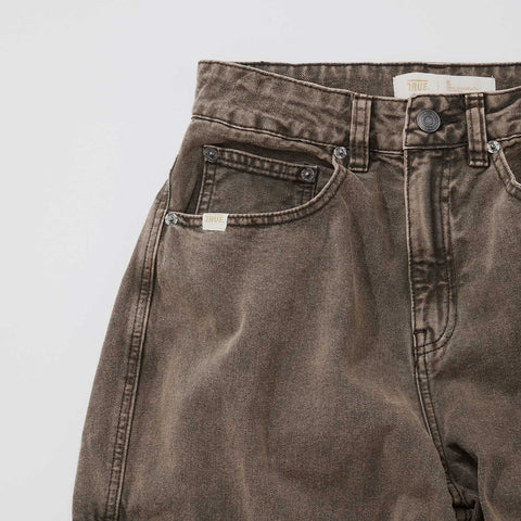 Cargo Multi-Pocket Pants - Washed Dark Brown