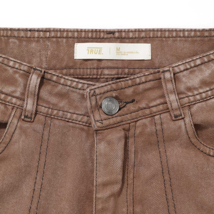 Cargo Multi-Pocket Pants - Washed Brown