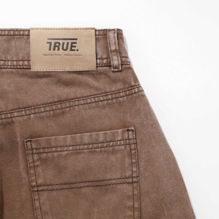 Cargo Multi-Pocket Pants - Washed Brown