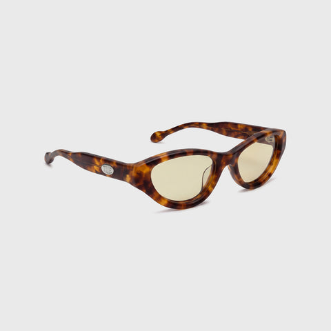 Cat-Eye Sunglasses - Brown