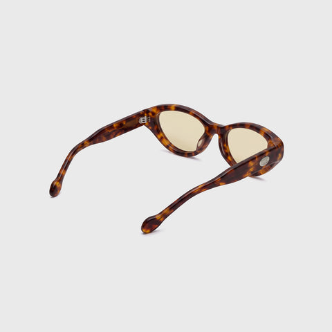 Cat-Eye Sunglasses - Brown