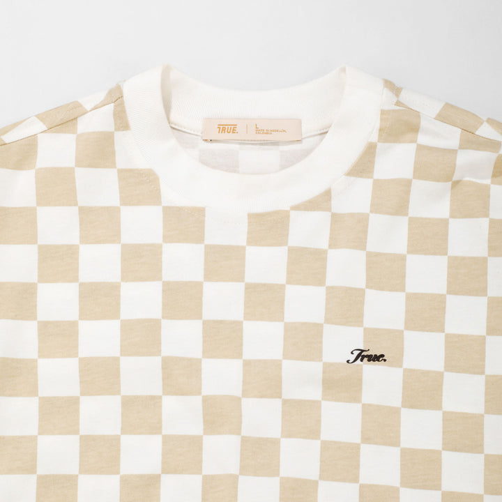 Chess Box-Fit T-Shirt - Cream