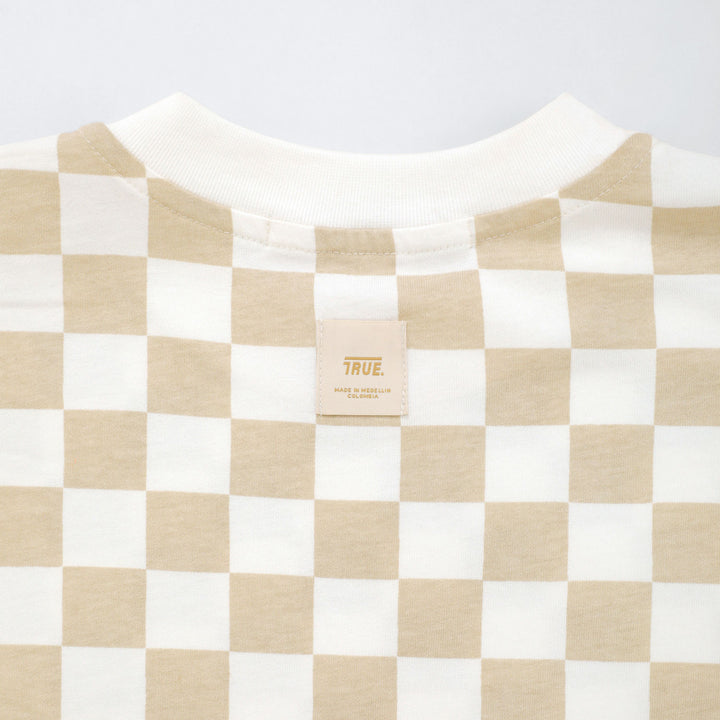 Chess Box-Fit T-Shirt - Cream