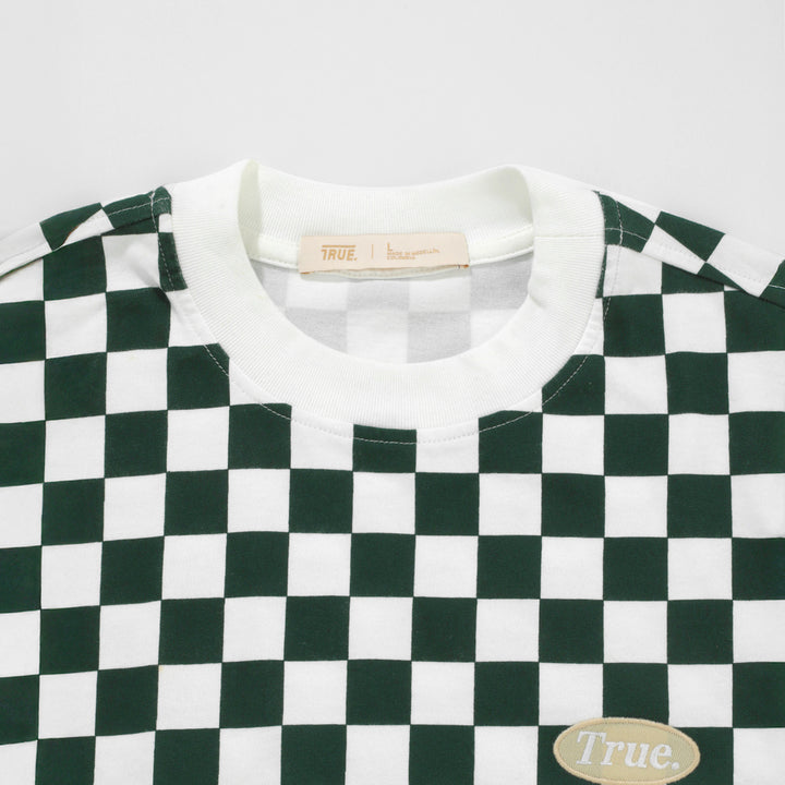 Chess Boxy Tee - Pine Green