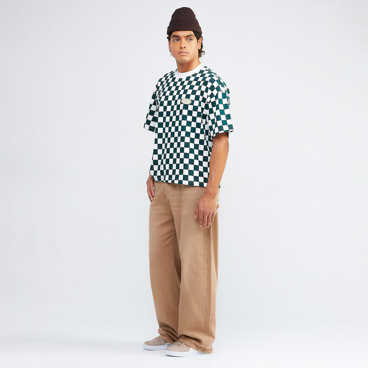 Chess Boxy Tee - Pine Green