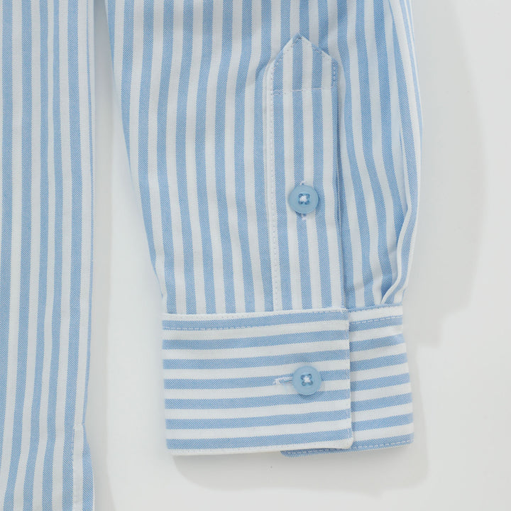 College Striped Shirt - Blue