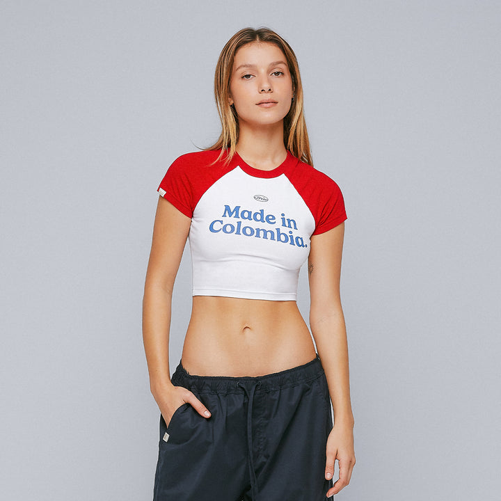 Colombia Baby Tee - Red