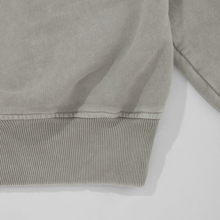 Core Washed Pullover - Light Grey