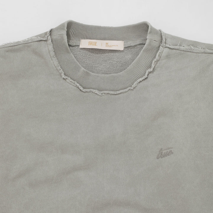 Core Washed Pullover - Light Grey