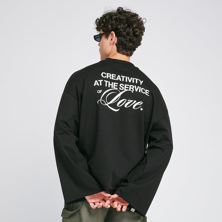 Creative Wide LS T-Shirt - Black