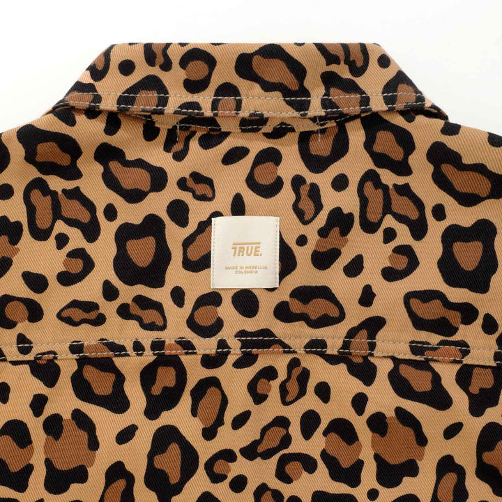 Animal Print Cropped Jacket - Cheetah