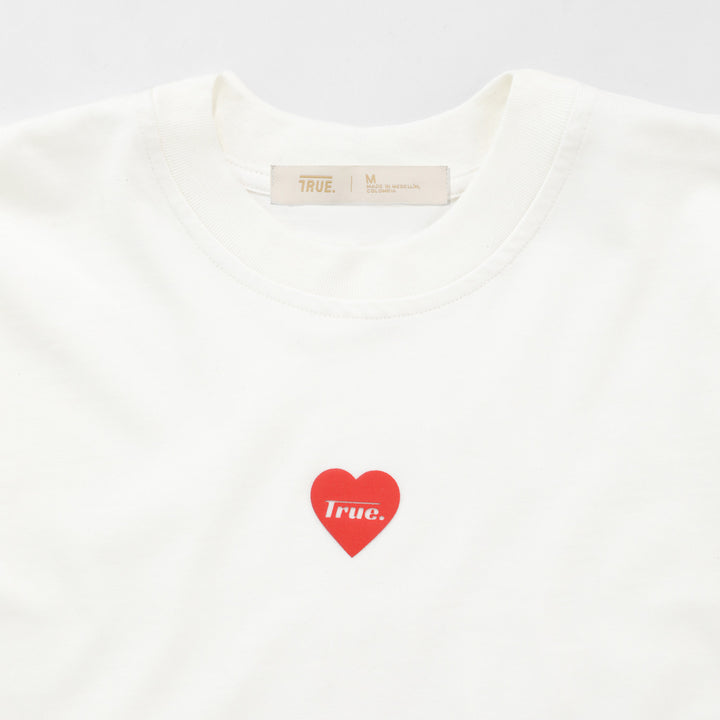 Crop top Corazón - Crema