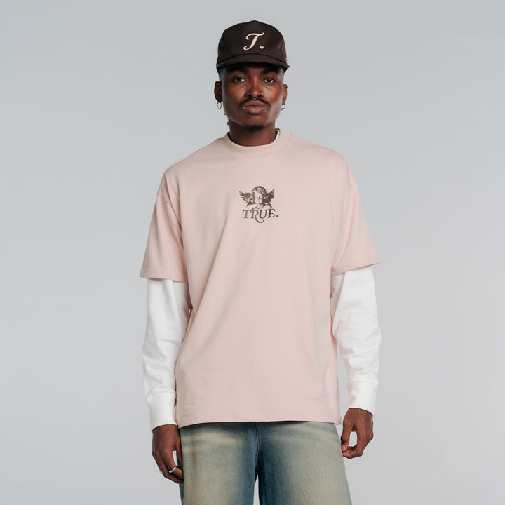 Cupid Oversized T-Shirt - Soft Pink