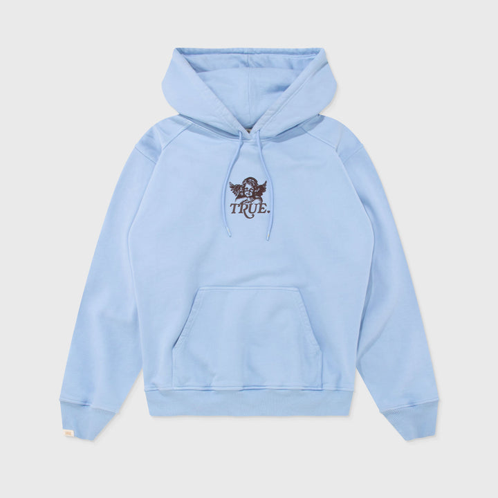 Cupid Box-Fit Hoodie - Baby Blue