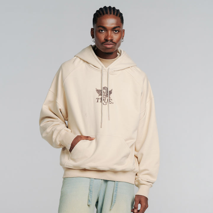 Cupid Box-Fit Hoodie - Sand