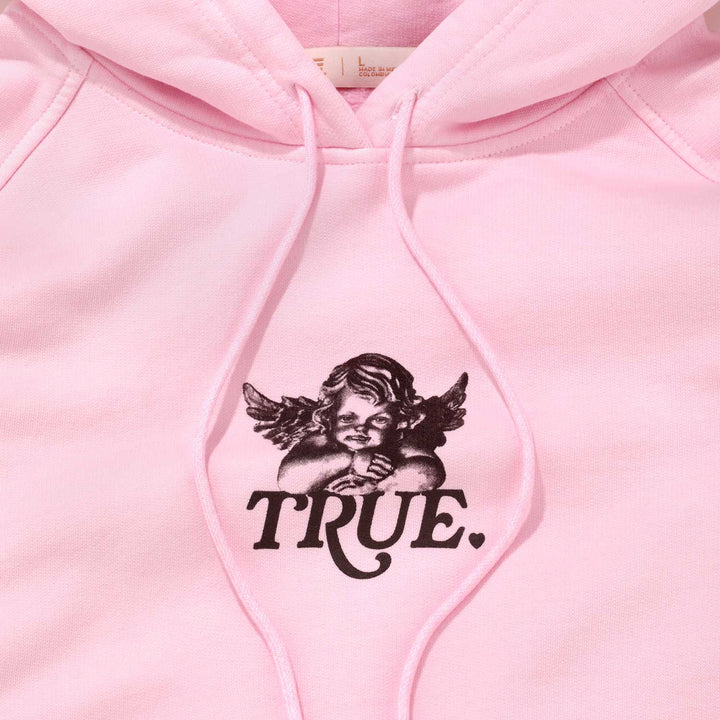 Cupid Box-Fit Hoodie - Soft Pink