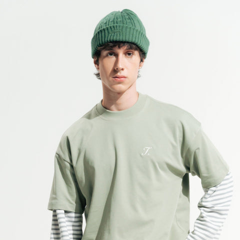 Daily knit Beanie - Pine Green