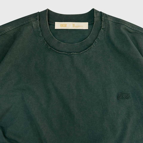 Daily Washed Boxy Tee - Pine Green