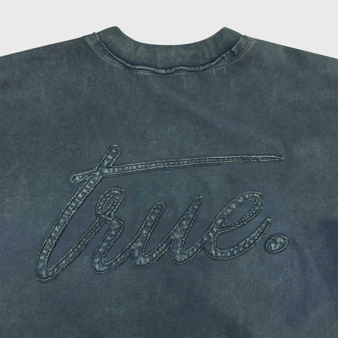 Daily Washed Boxy Tee - Deep Blue