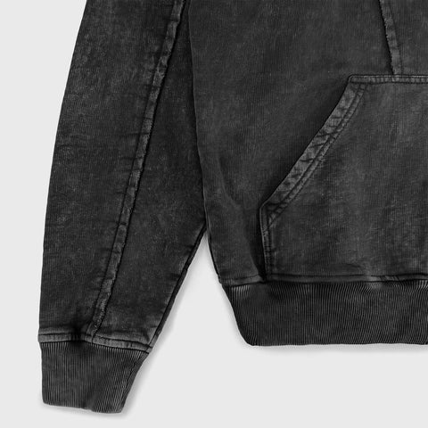 Daily Washed Hoodie - Black