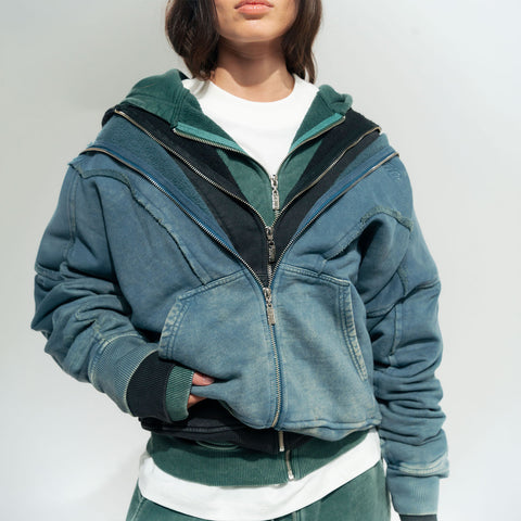 Daily Washed Hoodie - Deep Blue