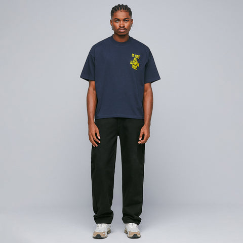 Dreams Boxy Tee - Navy Blue