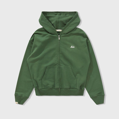 Forest Zipper Hoodie - Green