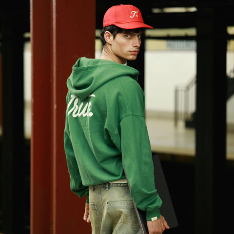 Forest Zipper Hoodie - Green