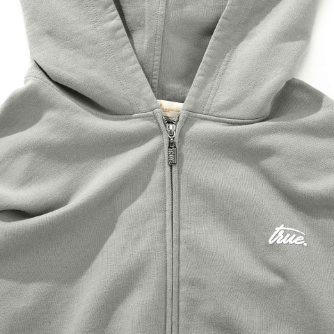 Forest Zipper Hoodie - Light Gray