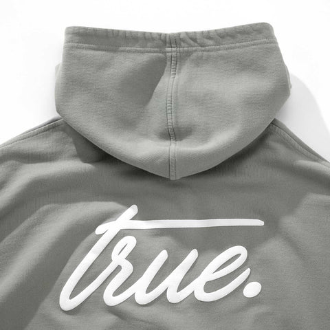 Forest Zipper Hoodie - Light Gray