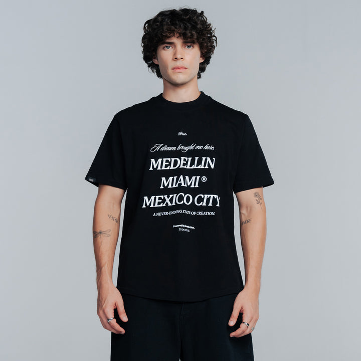 True Global Cropped T-Shirt - Black