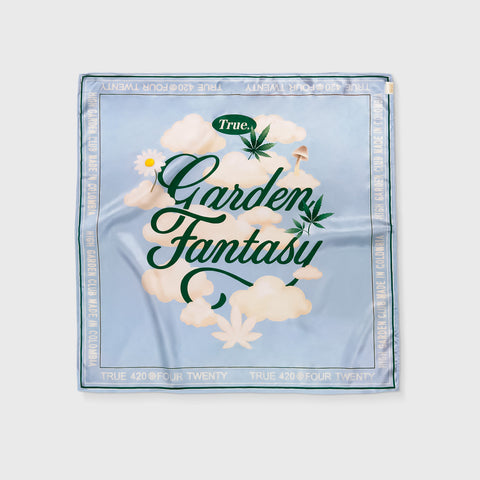 Garden Fantasy Bandana - Baby Blue