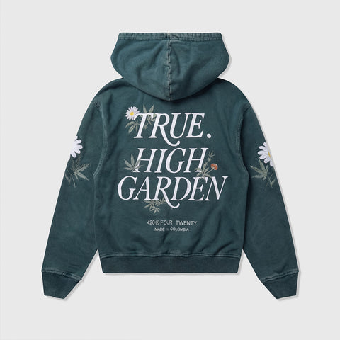 Garden Hoodie - Washed Pine Green