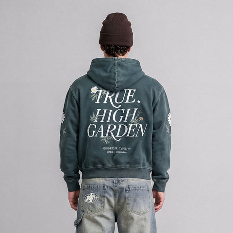 Garden Hoodie - Washed Pine Green