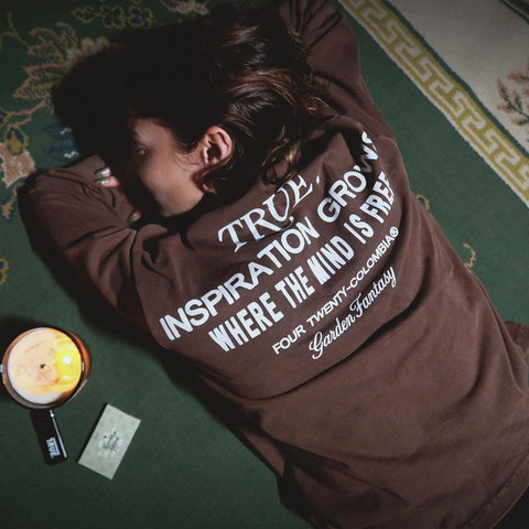 Garden LS T-Shirt - Washed Brown