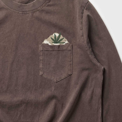 Garden LS T-Shirt - Washed Brown