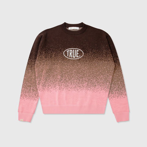 Gradient Knit Pullover - Pink