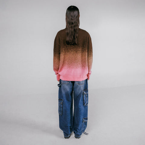 Gradient Knit Pullover - Pink