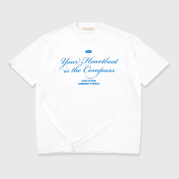 Heartbeat Oversized T-Shirt - White