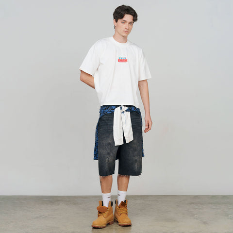 Hungry Boxy Tee - Cream